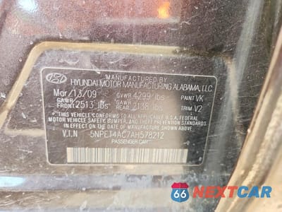 Zdjęcie 13 z 13 samochodu: 2010 HYUNDAI SONATA GLS VIN:5NPET4AC7AH578212 - miniatura