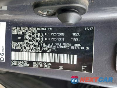 Zdjęcie 14 z 14 samochodu: 2018 LEXUS GX 460 BASE VIN:JTJBM7FX8J5194644 - miniatura