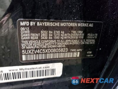 Zdjęcie 13 z 13 samochodu: 2013 BMW X5 XDRIVE35I VIN:5UXZV4C5XD0B05823 - miniatura
