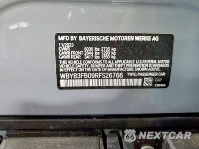 Zdjęcie 13 z 13 samochodu: 2024 BMW I4 XDRIVE 40 VIN:WBY83FB09RFS26766 - miniatura