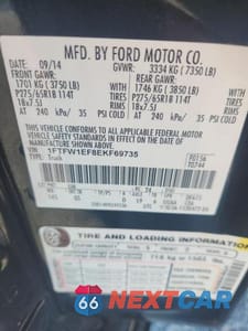 Zdjęcie 12 z 12 samochodu: 2014 FORD F150 SUPERCREW VIN:1FTFW1EF8EKF69735 - miniatura