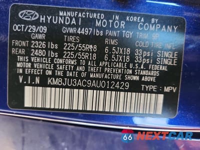 Zdjęcie 13 z 13 samochodu: 2010 HYUNDAI TUCSON LIMITED VIN:KM8JU3AC9AU012429 - miniatura