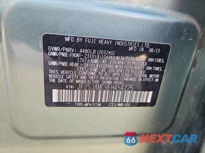Zdjęcie 12 z 12 samochodu: 2014 SUBARU FORESTER 2.5I TOURING VIN:JF2SJAMC9EH454225 - miniatura