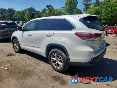 Drugie zdjęcie samochodu z przodu: 2016 TOYOTA HIGHLANDER LE PLUS VIN:5TDZKRFH5GS162135 - miniatura