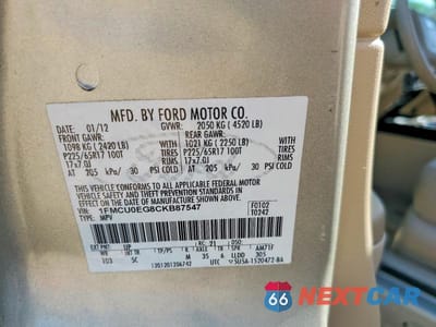 Zdjęcie 13 z 13 samochodu: 2012 FORD ESCAPE LIMITED VIN:1FMCU0EG8CKB87547 - miniatura