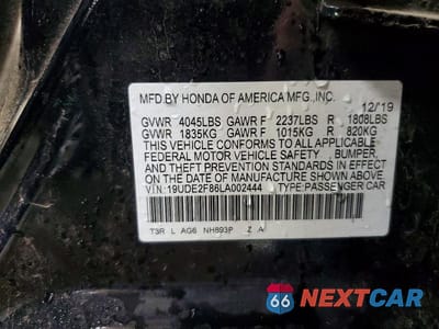 Zdjęcie 13 z 13 samochodu: 2020 ACURA ILX PREMIUM A-SPEC VIN:19UDE2F86LA002444 - miniatura