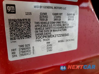 Zdjęcie 12 z 12 samochodu: 2026 CHEVROLET SILVERADO K1500 RST SELECT VIN:1GCPKWEK2TZ250345 - miniatura