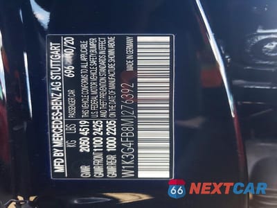 Zdjęcie 12 z 12 samochodu: 2021 MERCEDES-BENZ A 220 4MATIC VIN:W1K3G4FB8MJ276392 - miniatura