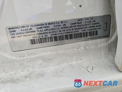 Zdjęcie 12 z 12 samochodu: 2010 VOLKSWAGEN JETTA S VIN:3VWKX7AJ7AM691009 - miniatura