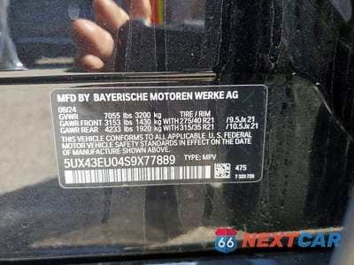 Zdjęcie 14 z 14 samochodu: 2025 BMW X5 XDRIVE50E VIN:5UX43EU04S9X77889 - miniatura