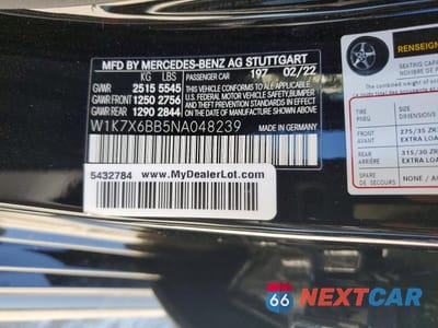 Zdjęcie 12 z 12 samochodu: 2022 MERCEDES-BENZ AMG GT 53 VIN:W1K7X6BB5NA048239 - miniatura