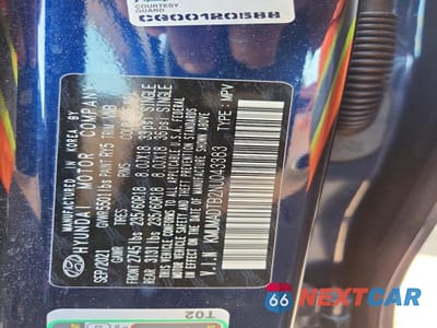 Zdjęcie 12 z 12 samochodu: 2022 GENESIS GV70 2.5T STANDARD VIN:KMUMADTB2NU043383 - miniatura