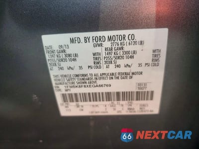 Zdjęcie 13 z 13 samochodu: 2014 FORD EXPLORER LIMITED VIN:1FM5K8F8XEGA66769 - miniatura