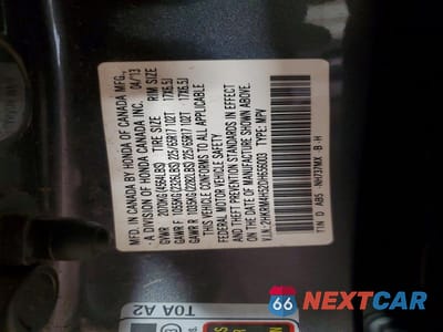 Zdjęcie 13 z 13 samochodu: 2013 HONDA CR-V EX VIN:2HKRM4H52DH656003 - miniatura