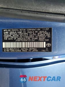 Zdjęcie 12 z 12 samochodu: 2008 TOYOTA YARIS BASE VIN:JTDBT923081221261 - miniatura