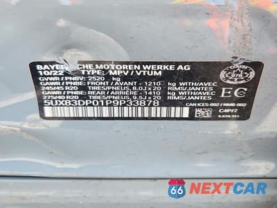 Zdjęcie 13 z 13 samochodu: 2023 BMW X3 M40I VIN:5UX83DP01P9P33878 - miniatura