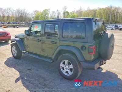 Drugie zdjęcie samochodu z przodu: 2021 JEEP WRANGLER UNLIMITED SPORT VIN:1C4HJXDG3MW813240 - miniatura