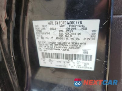 Zdjęcie 12 z 12 samochodu: 2011 FORD ESCAPE LIMITED VIN:1FMCU0EGXBKA22663 - miniatura