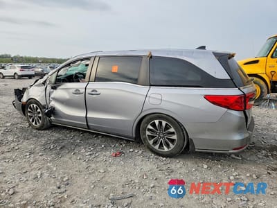 Drugie zdjęcie samochodu z przodu: 2021 HONDA ODYSSEY EXL VIN:5FNRL6H75MB029214 - miniatura