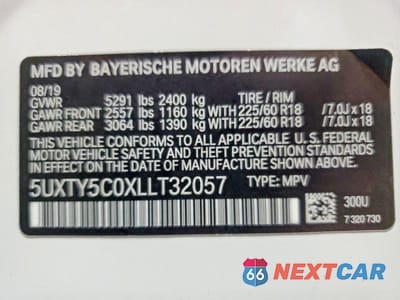 Zdjęcie 13 z 13 samochodu: 2020 BMW X3 XDRIVE30I VIN:5UXTY5C0XLLT32057 - miniatura