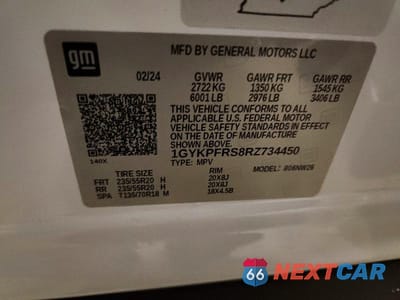 Zdjęcie 12 z 12 samochodu: 2024 CADILLAC XT6 PLATINUM PREMIUM LUXURY VIN:1GYKPFRS8RZ734450 - miniatura