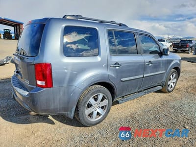 Trzecie zdjęcie samochodu z tyłu: 2013 HONDA PILOT TOURING VIN:5FNYF4H91DB064521 - miniatura