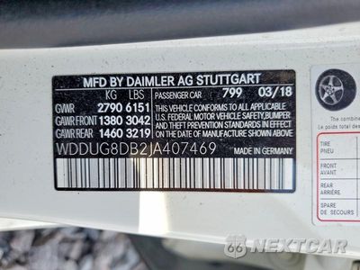 Zdjęcie 12 z 12 samochodu: 2018 MERCEDES-BENZ S 560 VIN:WDDUG8DB2JA407469 - miniatura