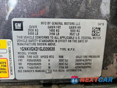 Zdjęcie 27 z 28 samochodu: 2016 CHEVROLET TRAVERSE LT VIN:1GNKVGKD1GJ339638 - miniatura