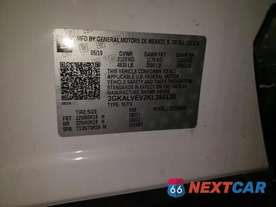 Zdjęcie 13 z 13 samochodu: 2019 GMC TERRAIN SLT VIN:3GKALVEV2KL384130 - miniatura