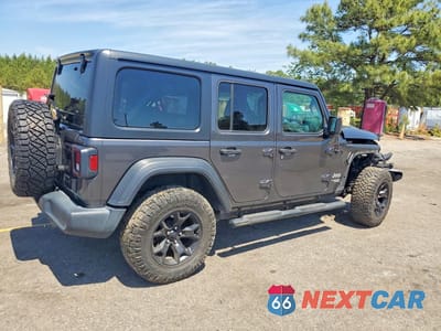 Trzecie zdjęcie samochodu z tyłu: 2018 JEEP WRANGLER UNLIMITED SPORT VIN:1C4HJXDG4JW277460 - miniatura