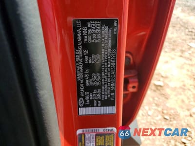 Zdjęcie 14 z 14 samochodu: 2022 HYUNDAI TUCSON LIMITED VIN:5NMJECAE5NH139128 - miniatura
