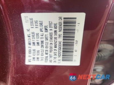 Zdjęcie 12 z 12 samochodu: 2016 HONDA ACCORD LX VIN:1HGCR2F3XGA083443 - miniatura