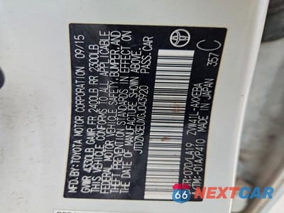 Zdjęcie 12 z 12 samochodu: 2016 TOYOTA PRIUS V FIVE VIN:JTDZN3EUXGJ043920 - miniatura