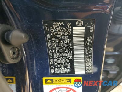 Zdjęcie 12 z 12 samochodu: 2017 LEXUS ES 300H VIN:JTHBW1GG7H2149973 - miniatura