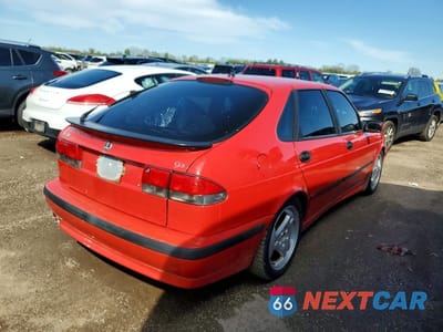 Trzecie zdjęcie samochodu z tyłu: 2002 SAAB 9-3 SE VIN:YS3DF58K522003057 - miniatura