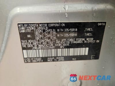 Zdjęcie 12 z 12 samochodu: 2016 TOYOTA RAV4 HYBRID LIMITED VIN:JTMDJREV3GD034685 - miniatura