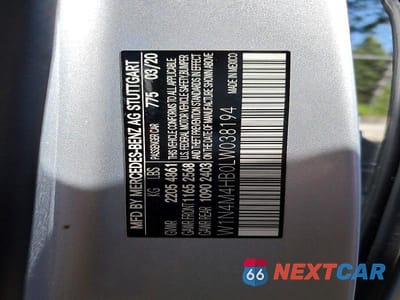 Zdjęcie 12 z 12 samochodu: 2020 MERCEDES-BENZ GLB 250 4MATIC VIN:W1N4M4HB0LW038194 - miniatura