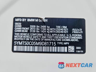 Zdjęcie 14 z 14 samochodu: 2021 BMW X3 M COMPETITION VIN:5YMTS0C05M9D81715 - miniatura