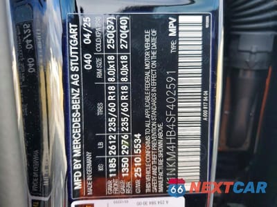 Zdjęcie 14 z 14 samochodu: 2025 MERCEDES-BENZ GLC 300 4MATIC VIN:W1NKM4HB4SF402591 - miniatura