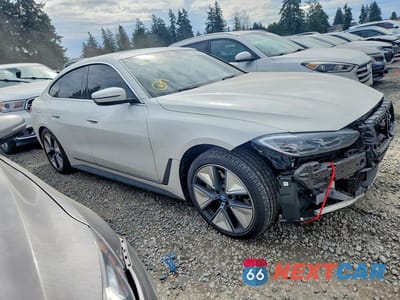 Czwarte zdjęcie samochodu z boku: 2024 BMW I4 XDRIVE 40 VIN:WBY83FB04RFS40588 - miniatura