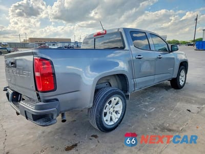 Trzecie zdjęcie samochodu z tyłu: 2022 CHEVROLET COLORADO LT VIN:1GCGSCEA0N1312283 - miniatura