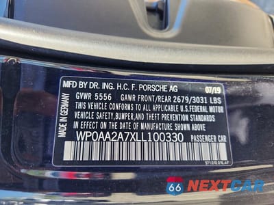 Zdjęcie 12 z 12 samochodu: 2020 PORSCHE PANAMERA BASE VIN:WP0AA2A7XLL100330 - miniatura