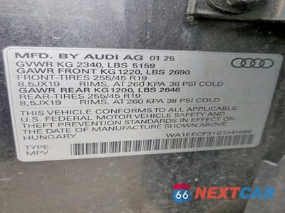 Zdjęcie 13 z 13 samochodu: 2025 AUDI Q3 PREMIUM PLUS S LINE 45 VIN:WA1EECF31S1041688 - miniatura