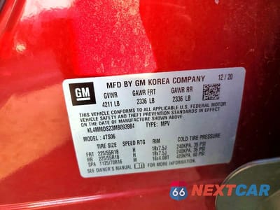 Zdjęcie 12 z 12 samochodu: 2021 BUICK ENCORE GX SELECT VIN:KL4MMDS23MB093984 - miniatura