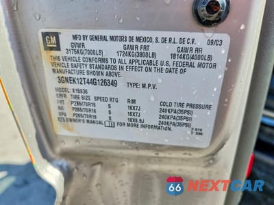Zdjęcie 12 z 12 samochodu: 2004 CHEVROLET AVALANCHE K1500 VIN:3GNEK12T44G126349 - miniatura