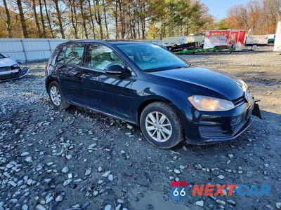Czwarte zdjęcie samochodu z boku: 2015 VOLKSWAGEN GOLF VIN:3VW217AU5FM008372 - miniatura