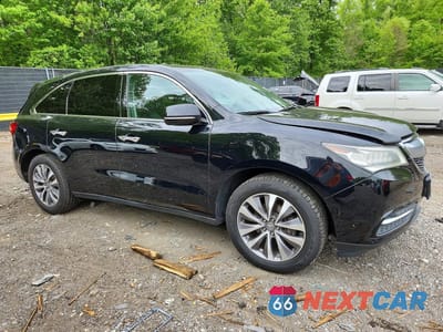 Czwarte zdjęcie samochodu z boku: 2016 ACURA MDX TECHNOLOGY VIN:5FRYD4H46GB060560 - miniatura