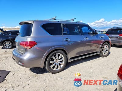 Trzecie zdjęcie samochodu z tyłu: 2012 INFINITI QX56 BASE VIN:JN8AZ2NE9C9022318 - miniatura