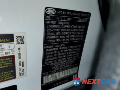 Zdjęcie 14 z 14 samochodu: 2019 LAND ROVER RANGE ROVER SPORT HSE VIN:SALWR2RV8KA833867 - miniatura