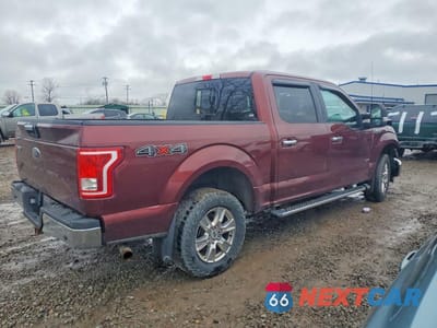 Trzecie zdjęcie samochodu z tyłu: 2017 FORD F150 SUPERCREW VIN:1FTEW1EG4HFC48728 - miniatura